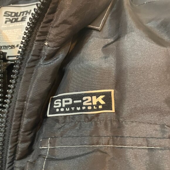 Vintage Y2K SP2K Southpole Down Puffer Parka Jacket L - Picture 5 of 9